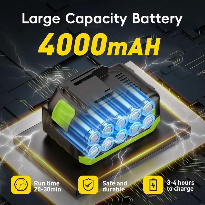 SEESE Portable Cordless Power Washer, High-Pressure Cleaner with Charging Dock for Car Wash & Outdoor Use